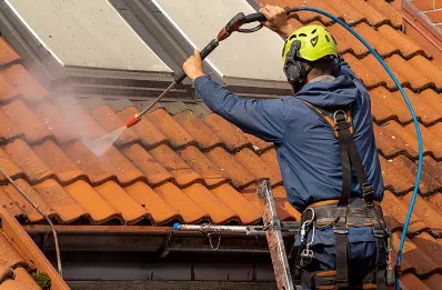 Démoussage et hydrofuge de toiture à Remollon